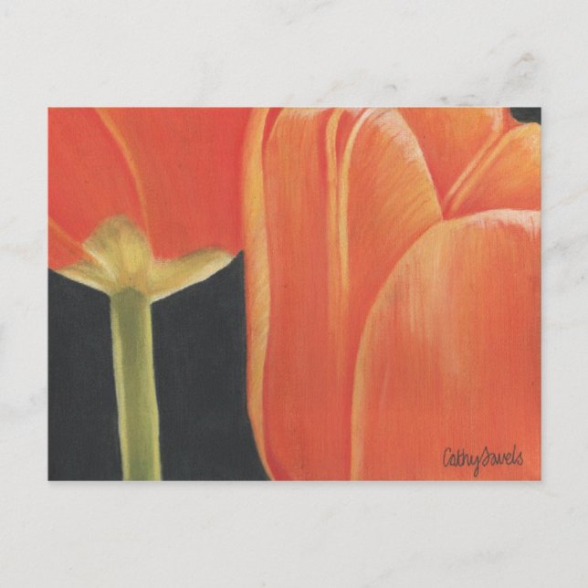 orange tulips postcard (Front)