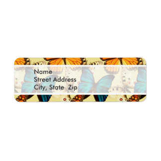 Orange & Turquoise Butterflies; Butterfly Pattern