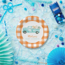 Orange & turquoise Pumpkin Harvest Truck 