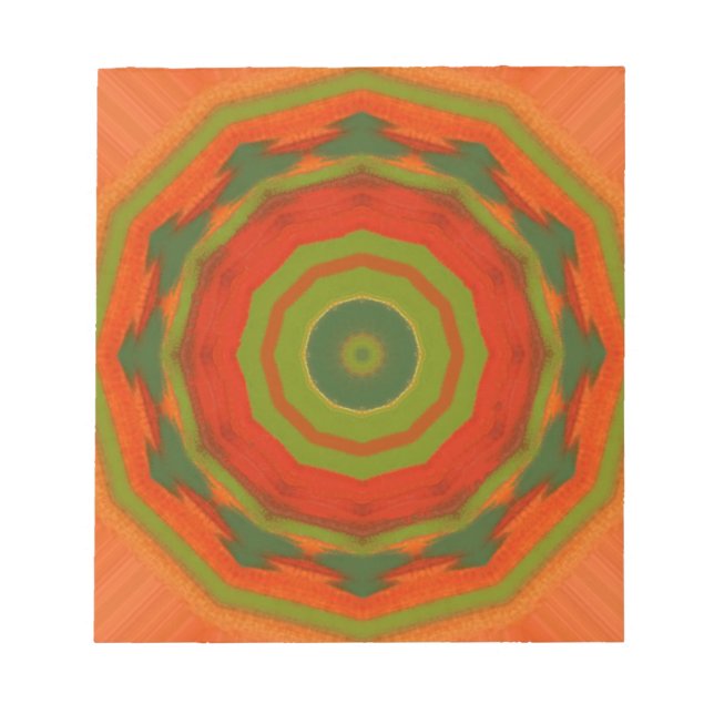Orange Twirl Notepad (Front)