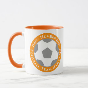 Orange – Vibrant and Playful Football Dad Mug