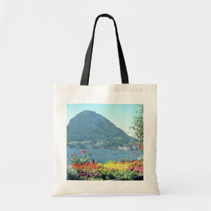 Orange Views of public gardens, Lugano, Switzerlan Tote Bag