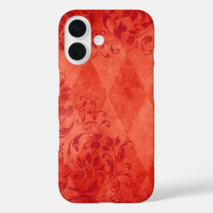 Orange Vintage Design iPhone 16 Case