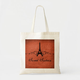 Orange Vintage French Flourish Sweet 16 Bag