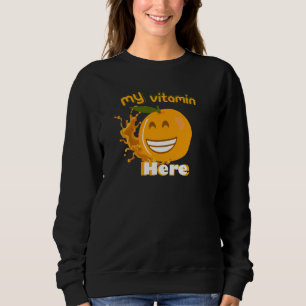 Orange Vitamin C  Sweatshirt