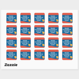 Orange Vous êtes excité Déposez ce Chump Stickers