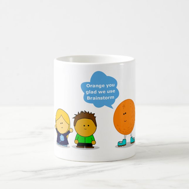 Orange vous heureuse tasse (Centre)