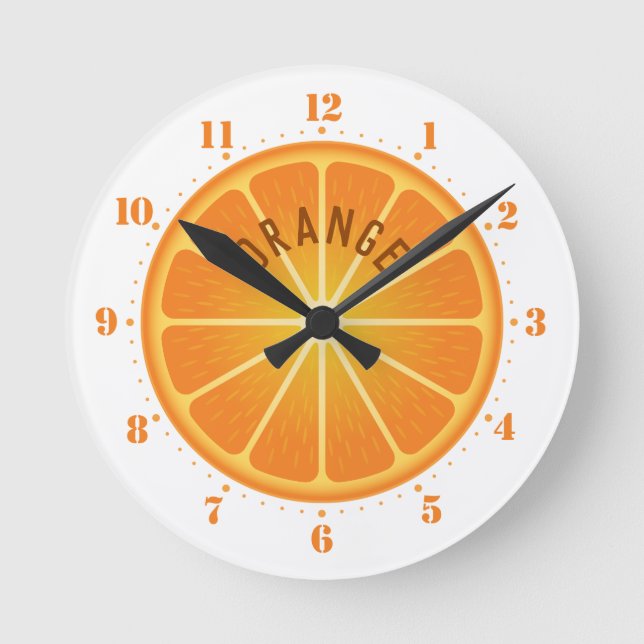 Orange Wall Clock (Front)