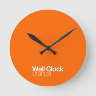 Orange Wall Clock
