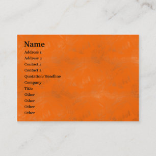 Orange Wash - Customized Business Card