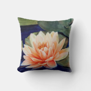 ORANGE WATER LILY PILLOW