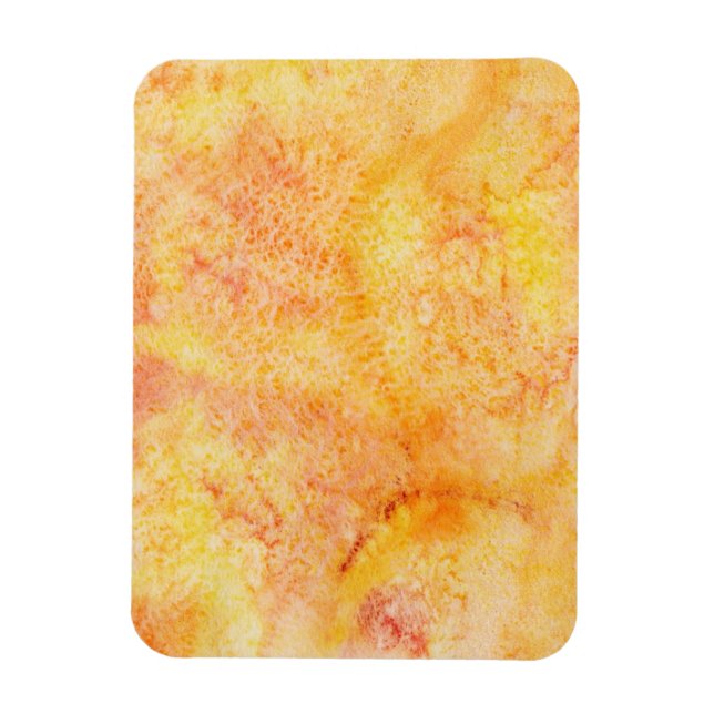 Orange Watercolor Background Magnet (Vertical)