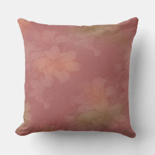 Orange Watercolor Daisy Pillow