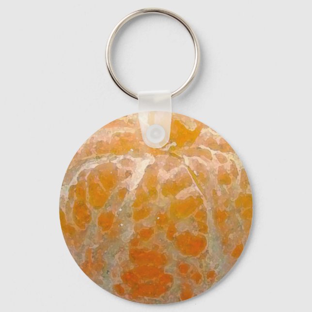 Orange Watercolor - Key Chain (Front)