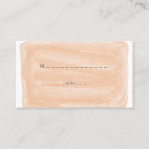 Orange Watercolor Wedding Place Cards