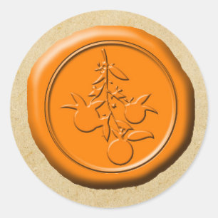 Orange Wax Seal OFMD Branch Design Magnet