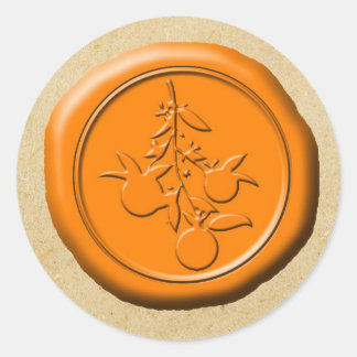 Orange Wax Seal OFMD Branch Design Magnet