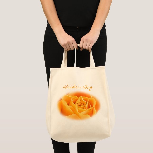 Orange Wedding Bride's or Customize for Any Event- Tote Bag (Front (Product))