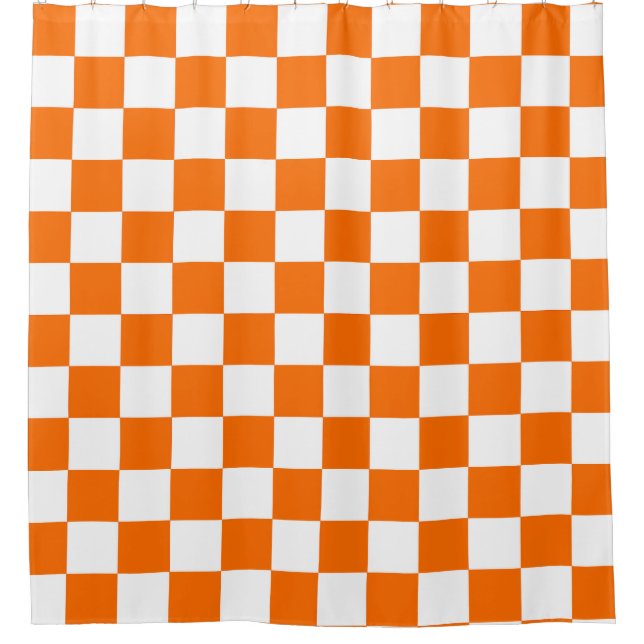 Orange White Chequered Check Pattern (Front)