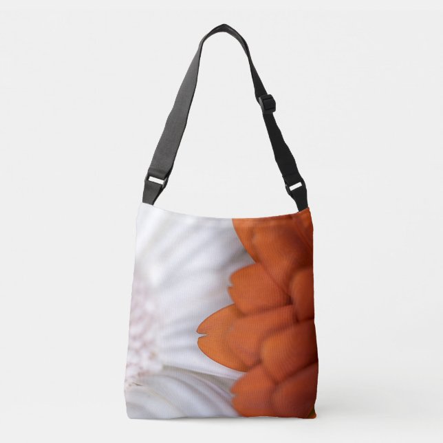 Orange % White Crossbody Bag (Front)