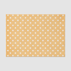 ORANGE & WHITE POLKA DOTS  TISSUE PAPER