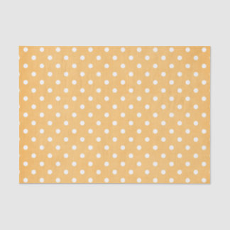 ORANGE & WHITE POLKA DOTS TISSUE PAPER