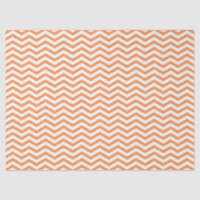 Orange White Striped Chevron Pattern