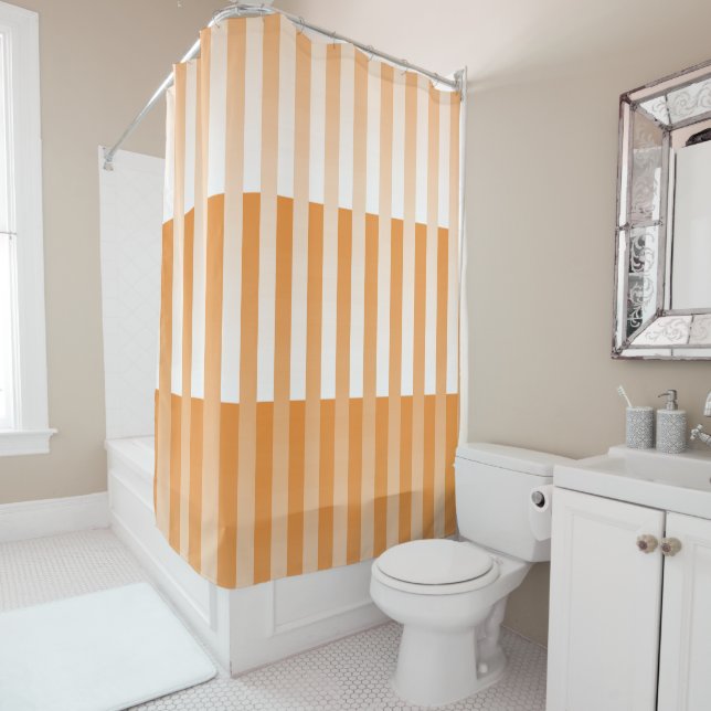 Orange White Striped Pattern (In Situ)