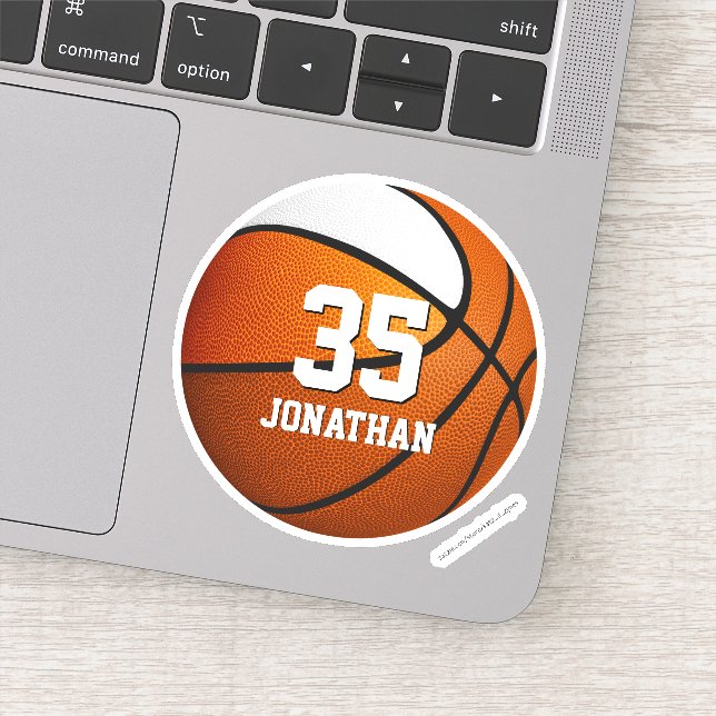 orange white team colours boys basketball (Detail)
