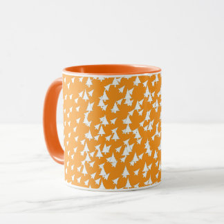 Orange White Trees Combo Mug