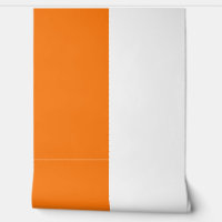 Orange White Vertical Big Stripes Pattern 