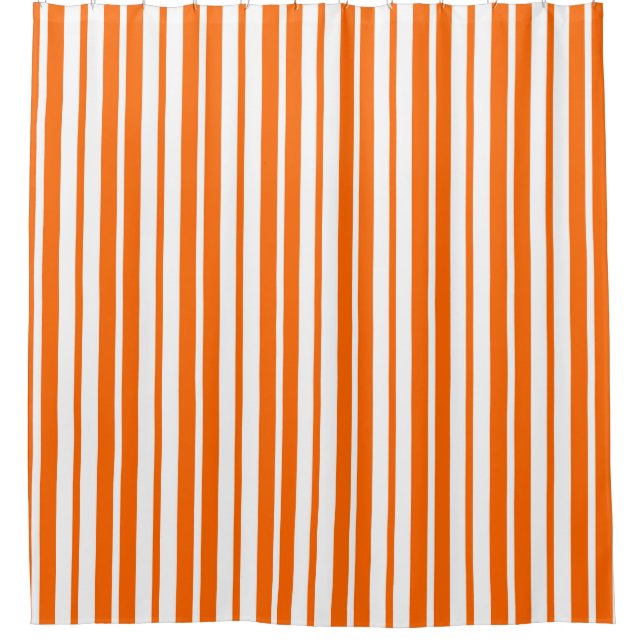 Orange White Vertical Stripes Pattern (Front)