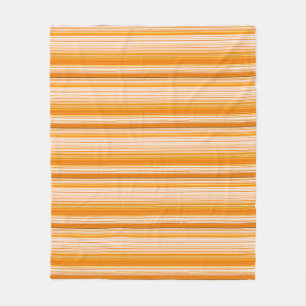 Orange White Yellow Pink Stripe Pattern Fleece Blanket