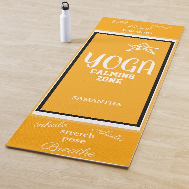 Orange White Yoga Mat (In Situ)