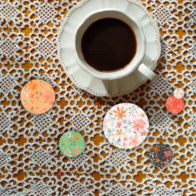 Orange wildflowers thanksgiving fall confetti (Creator Uploaded)