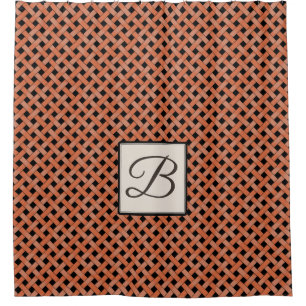Orange Woven Rattan on Custom Colour with Monogram