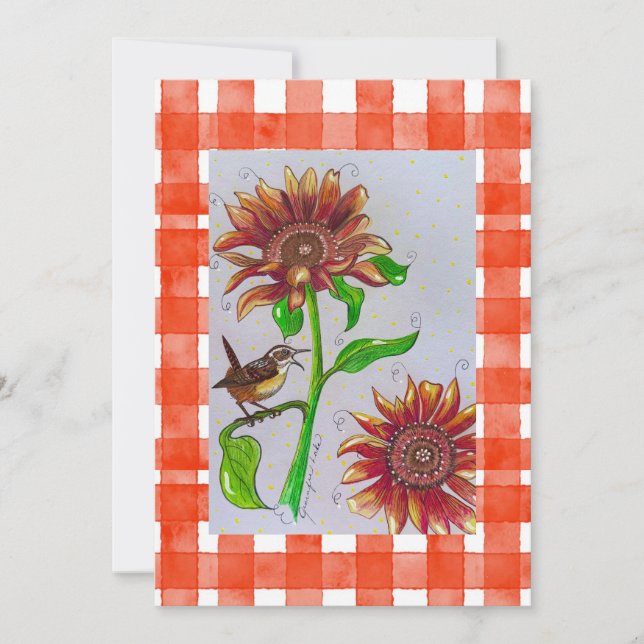 Orange Wren invitation (Front)