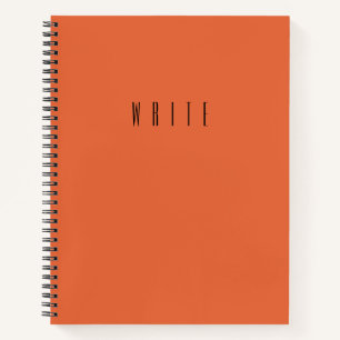 Orange Write Notebook