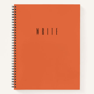Orange Write Notebook