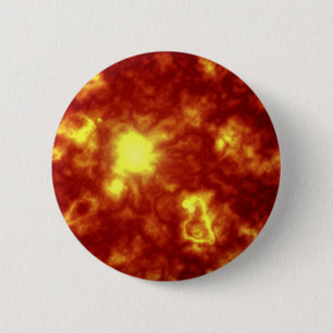 Orange & Yellow 2 Inch Round Button