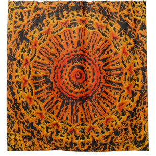 Orange, Yellow and Black Abstract