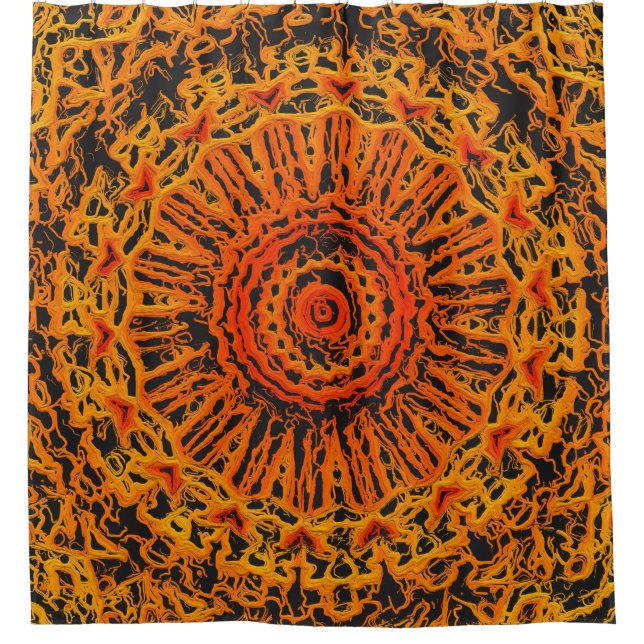 Orange, Yellow and Black Abstract (Front)