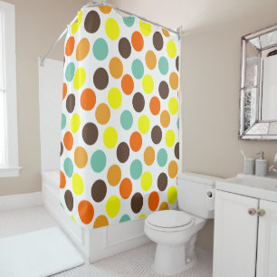 Orange, Yellow, Brown, Blue Dots 