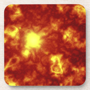 Orange & Yellow Coaster