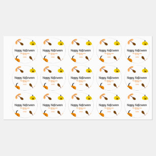Orange yellow fall happy halloween add family n