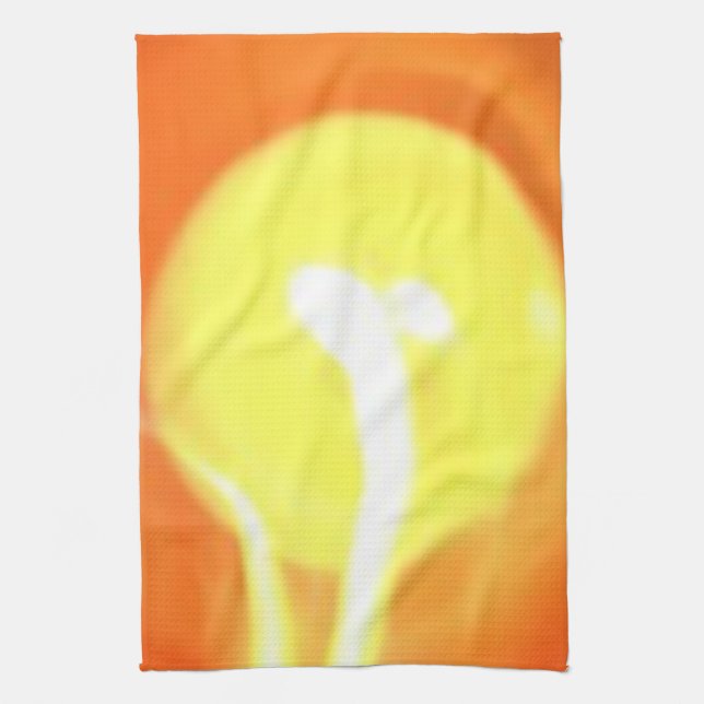 Orange Yellow Flame Candle Light, Art Kitchen Towel (Vertical)