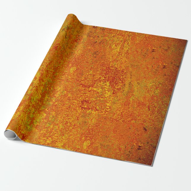 Orange yellow grunge backgroundabstract,art,backgr wrapping paper (Unrolled)