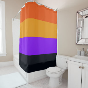 Orange, Yellow, Purple and Black Stripes