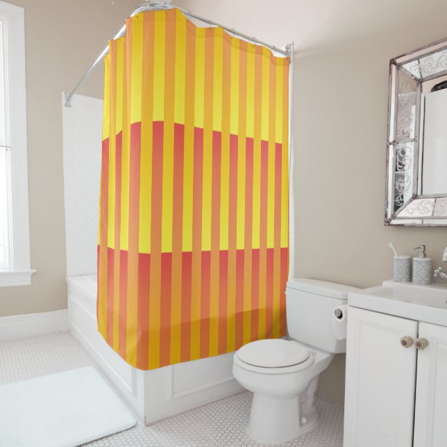 Orange Yellow Striped Pattern (In Situ)
