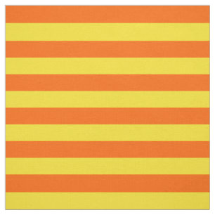 Orange Yellow Stripes Design  Fabric